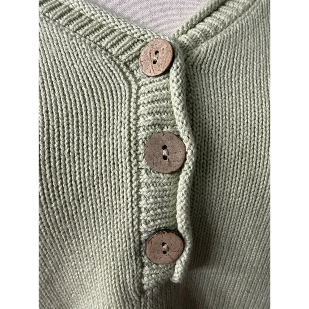 Shop Neighbor Colorblock High-Low Henley Sweater Small Oversized